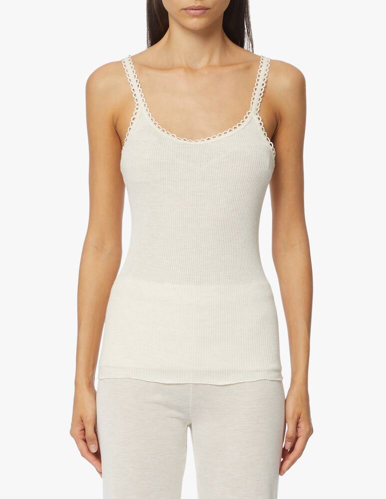 rinascente Lisanza Spaghetti ribbed top