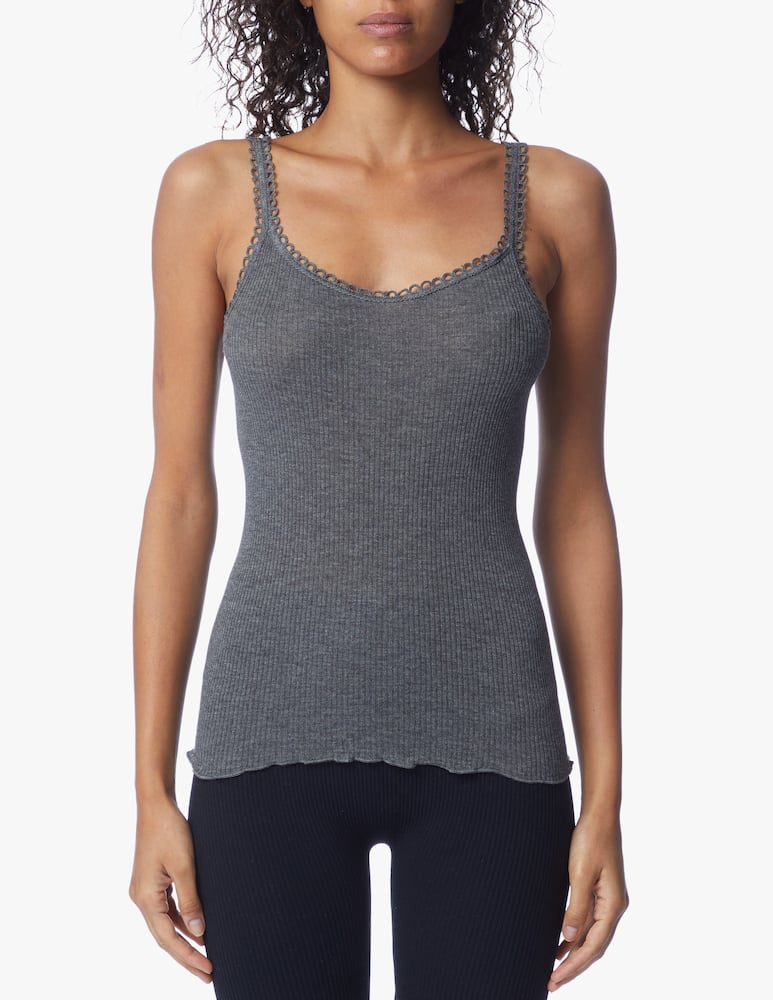 rinascente Lisanza Spaghetti ribbed top