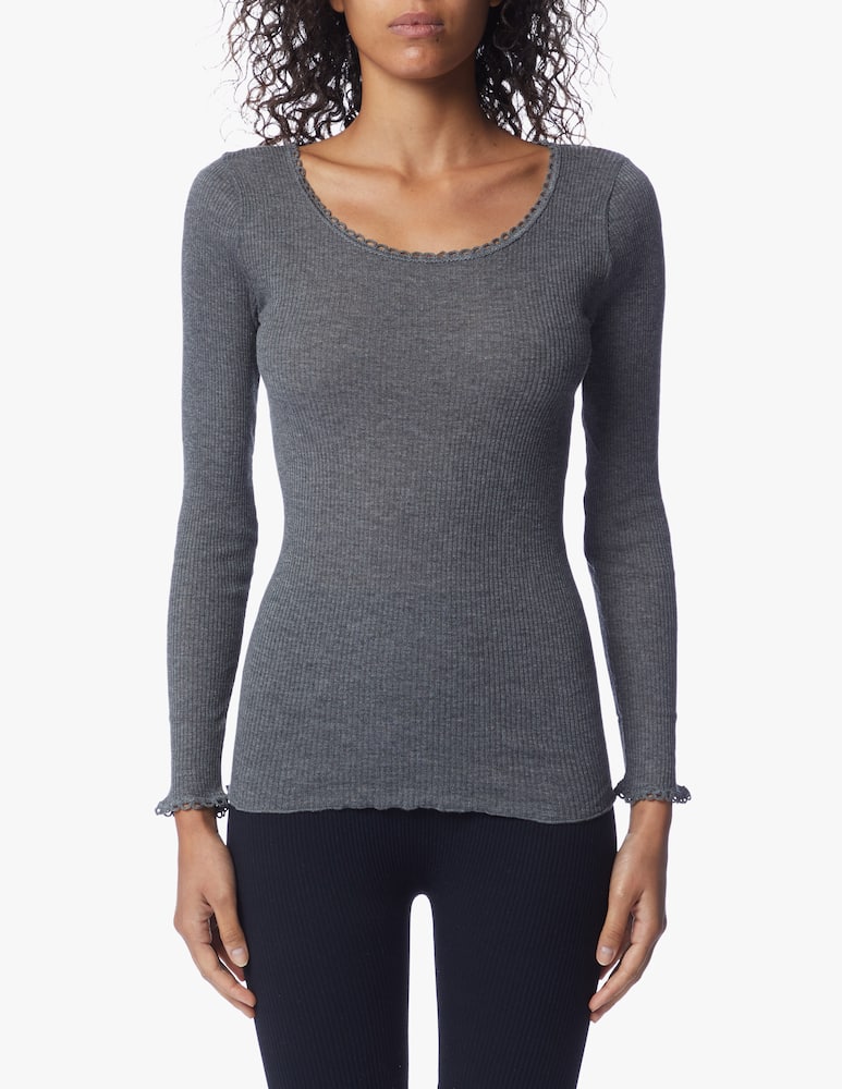 rinascente Lisanza Maglietta a manica lunga e a costine