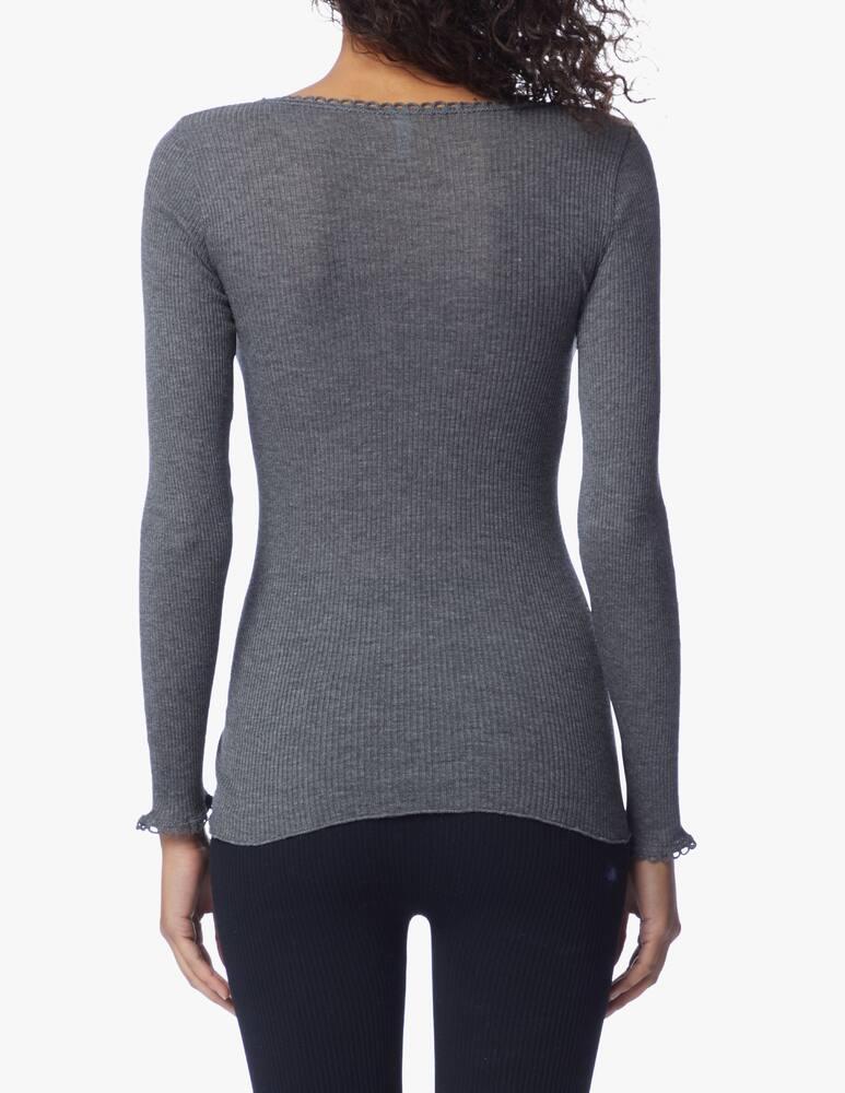 rinascente Lisanza Maglietta a manica lunga e a costine