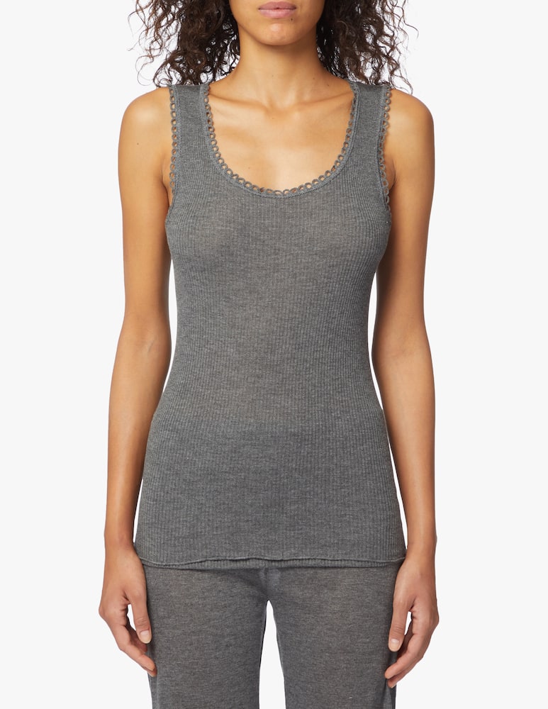 rinascente Lisanza Canotta a spalla larga e costine