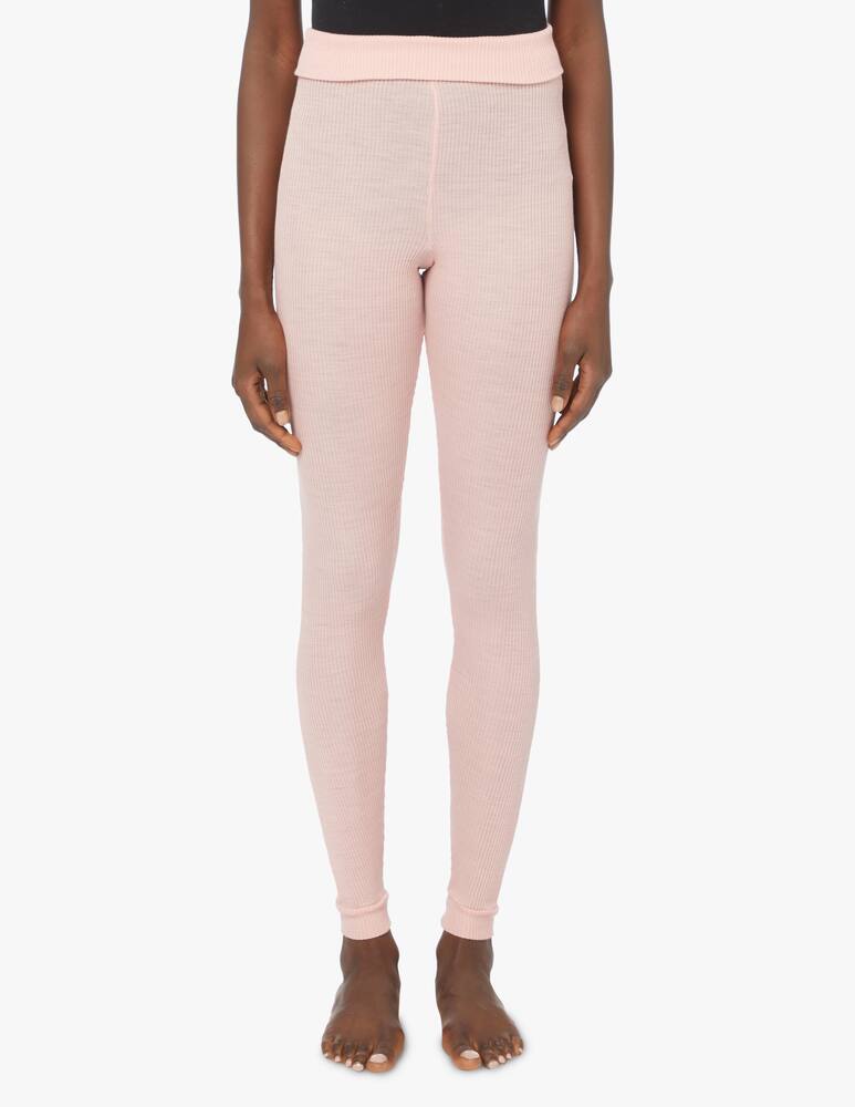 rinascente Lisanza Wool blend ribbed leggings