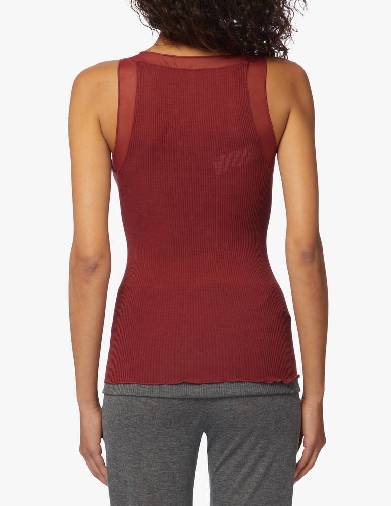 rinascente Lisanza Tank top with mesh details