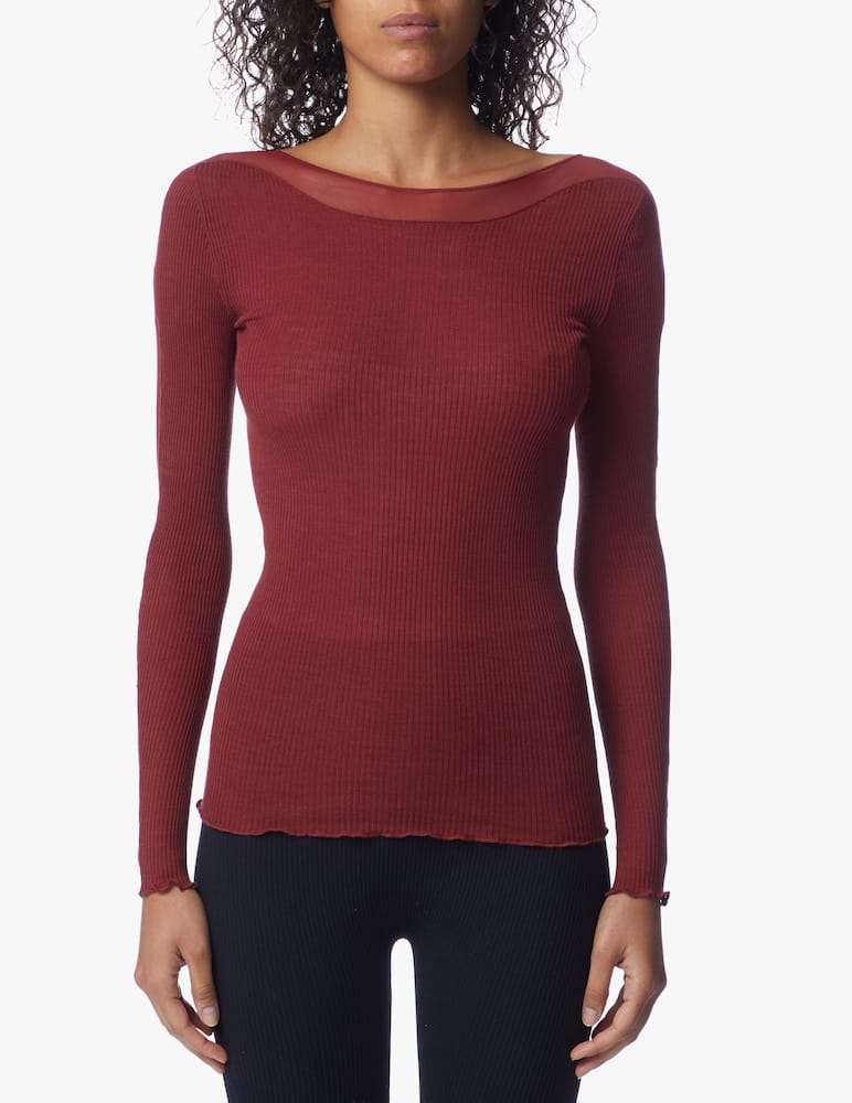 rinascente Lisanza Long-sleeved ribbed top 