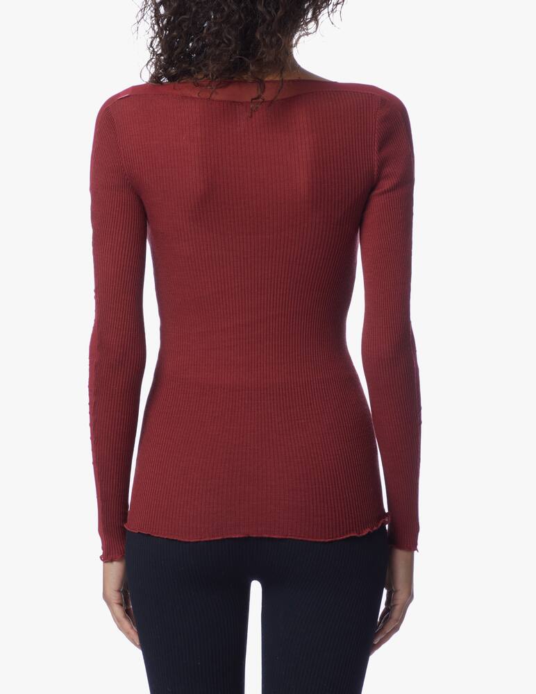 rinascente Lisanza Long-sleeved ribbed top 
