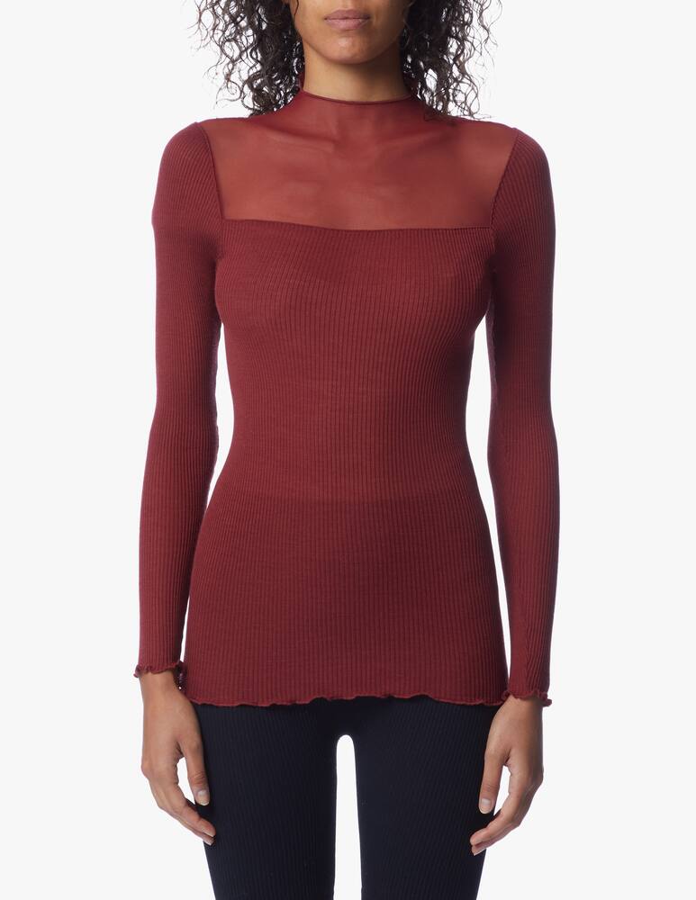 rinascente Lisanza Turtle-neck with mesh details