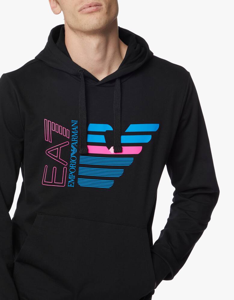 rinascente EA7 Felpa con cappuccio big logo aquila