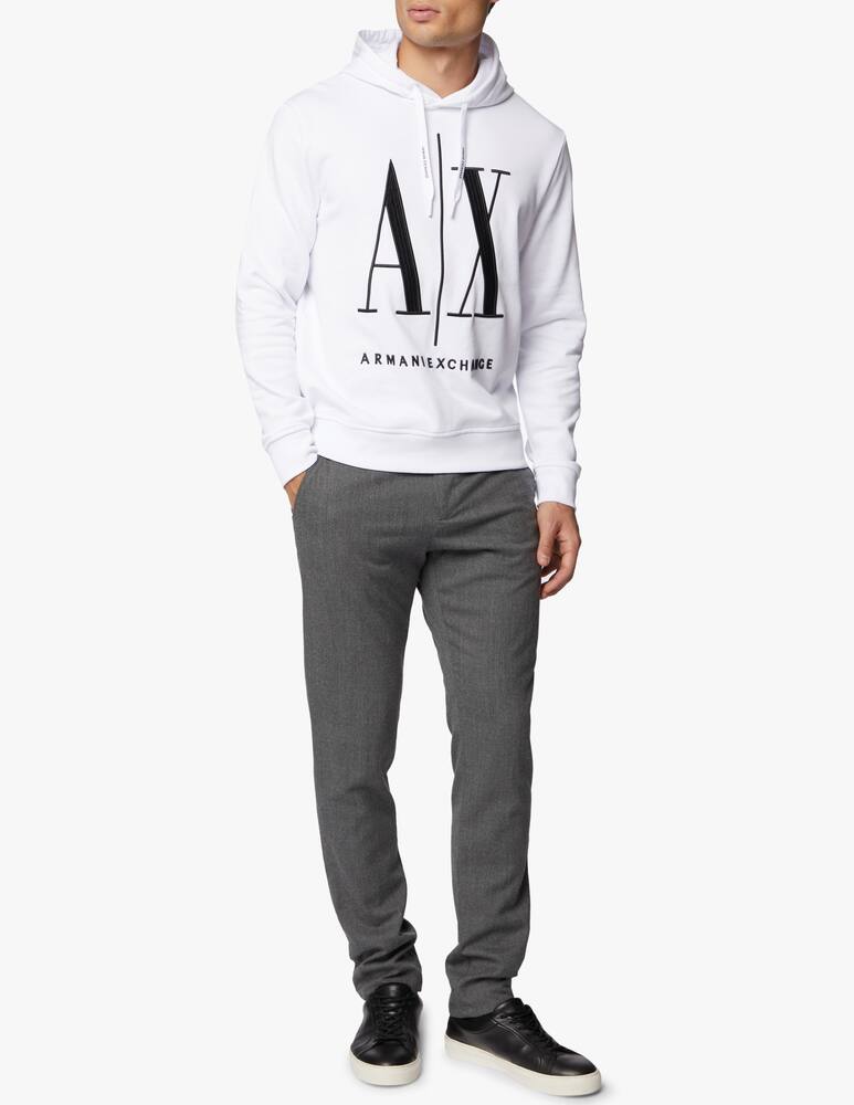 rinascente Armani Exchange Big icon hoodie - White