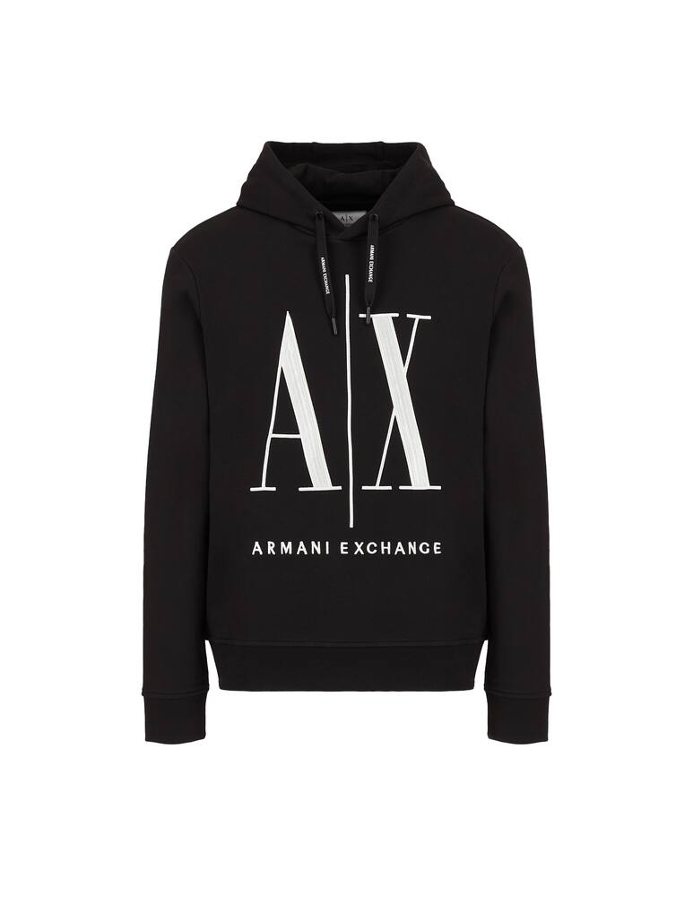 rinascente Armani Exchange Felpa con cappuccio icon big - Nero