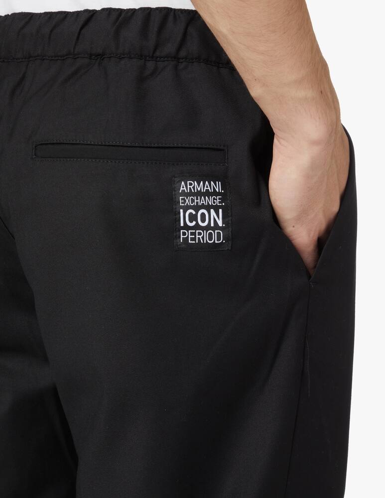 rinascente Armani Exchange Icon cotton jogger pant - black