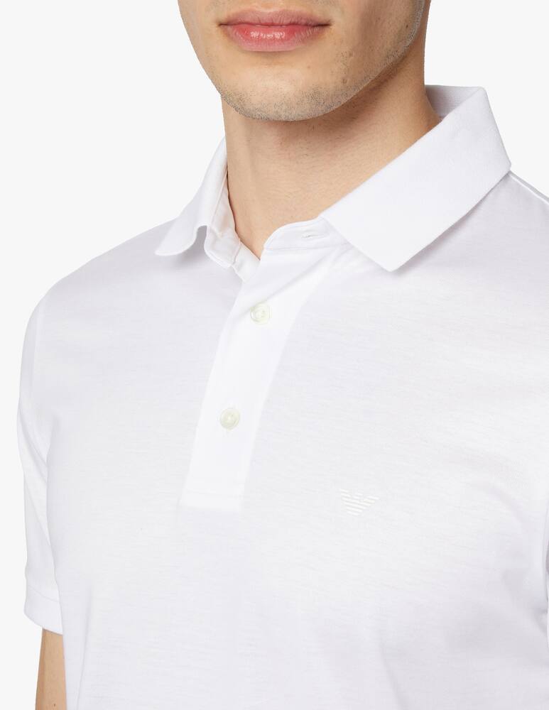 rinascente Emporio Armani Polo manica corta tech travel bottoni - bianco