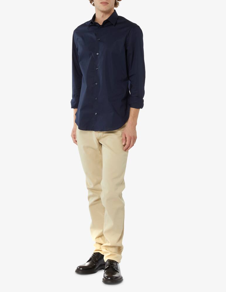 rinascente Emporio Armani Camicia in tessuto stretch - blu