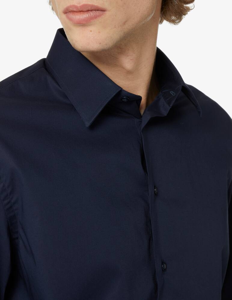 rinascente Emporio Armani Camicia in tessuto stretch - blu
