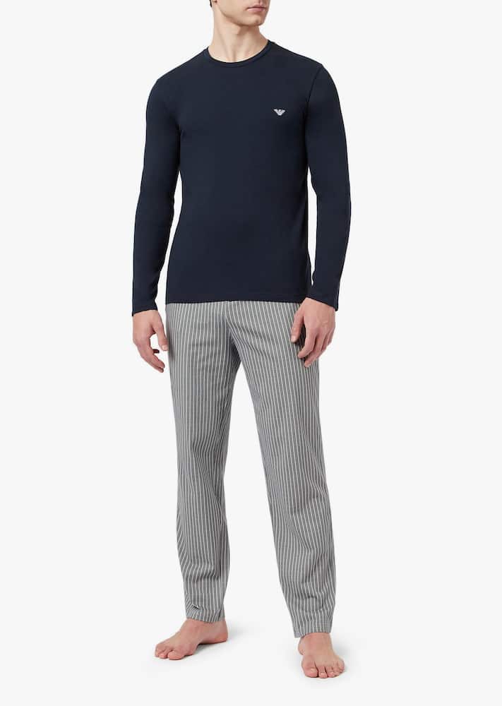 rinascente Emporio Armani Pigiama lungo a righe