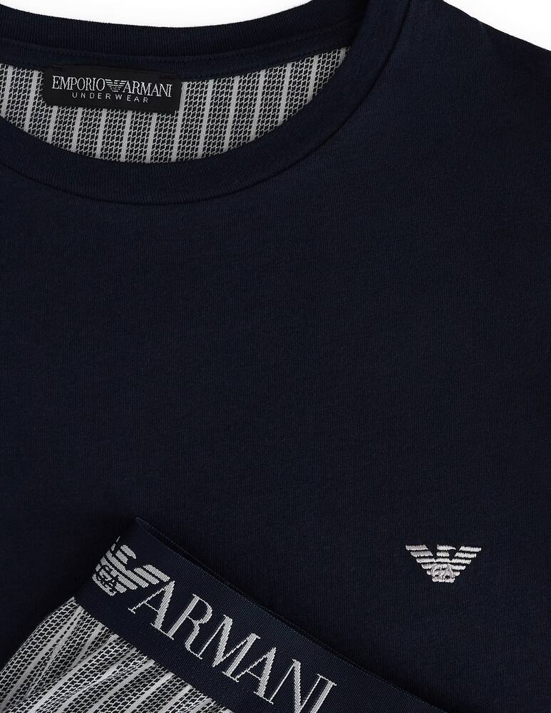 rinascente Emporio Armani Pigiama lungo a righe