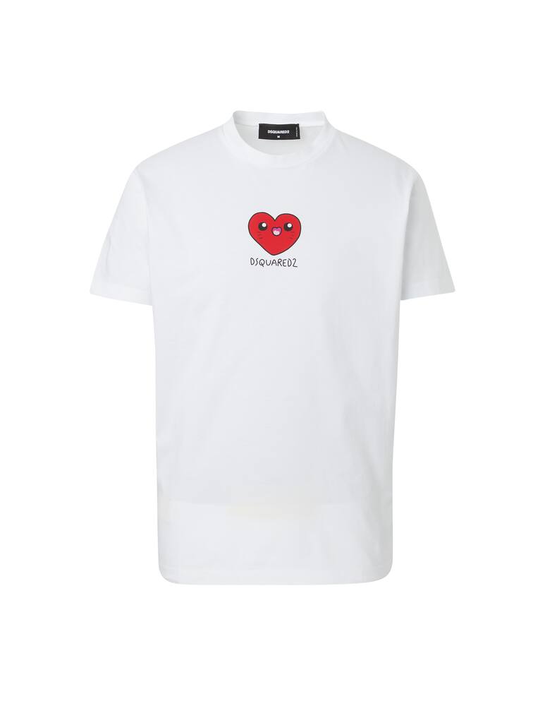 rinascente Dsquared2 T-shirt heart - white