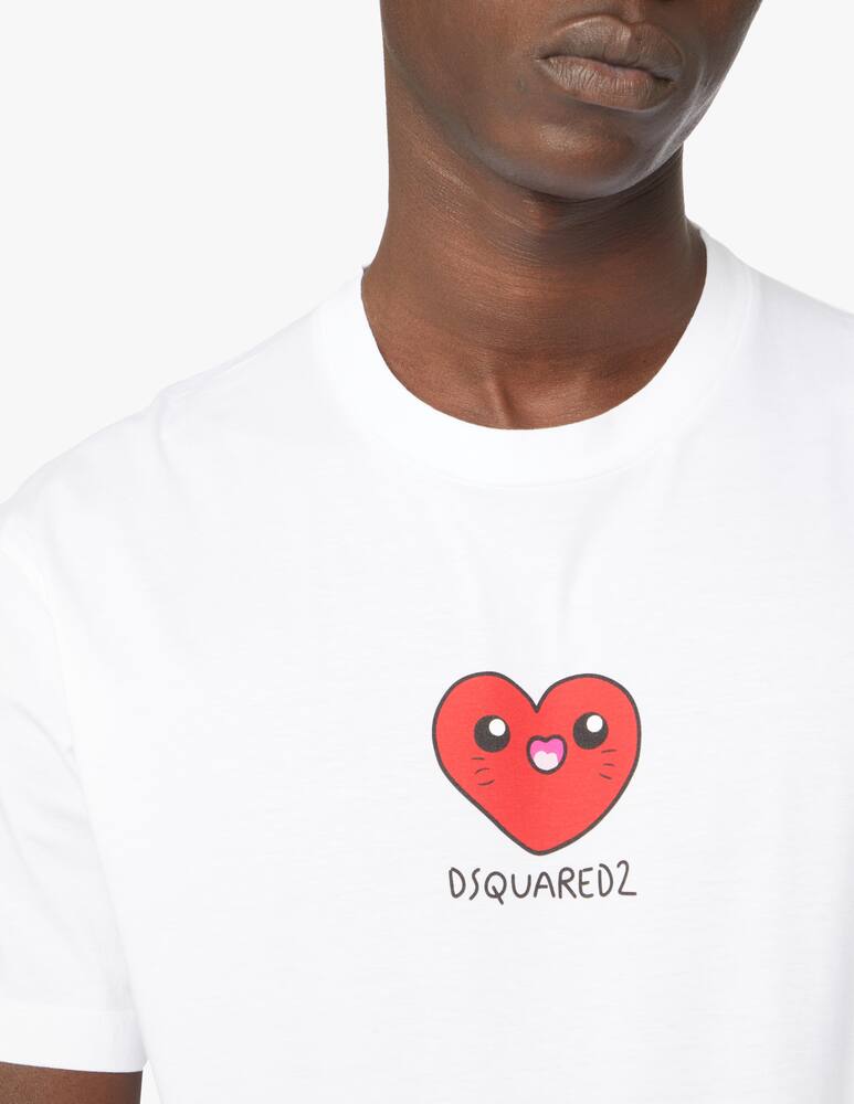 rinascente Dsquared2 T-shirt heart - white