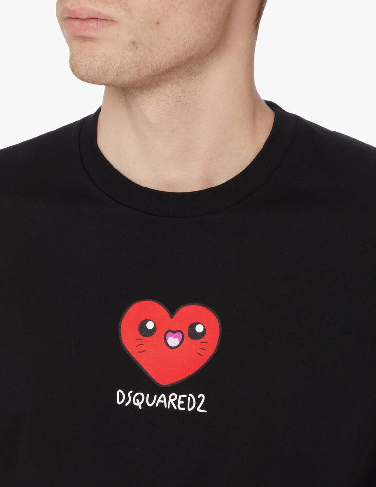 rinascente Dsquared2 Maglietta cuore - nero