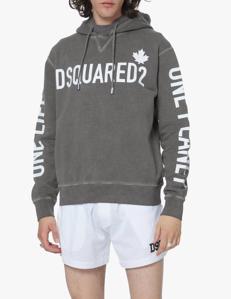 Dsquared2 Felpa con cappuccio one life cool - grigio - immagine 1 Dsquared2 Felpa con cappuccio one life cool - grigio - immagine 1