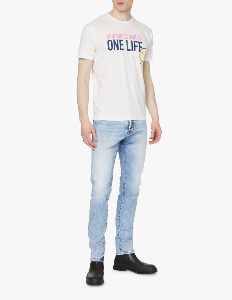 Dsquared2 Maglietta manica corta smiley cool - bianco - immagine 2 Dsquared2 Maglietta manica corta smiley cool - bianco - immagine 2
