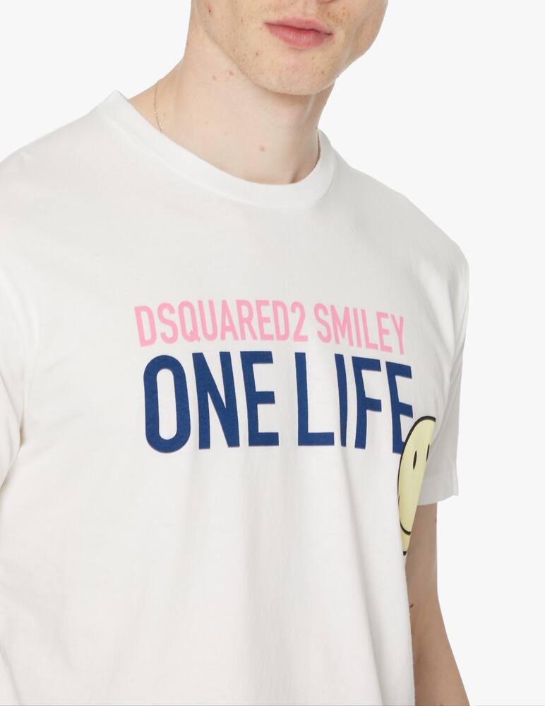Dsquared2 Maglietta manica corta smiley cool - bianco - immagine 4 Dsquared2 Maglietta manica corta smiley cool - bianco - immagine 4