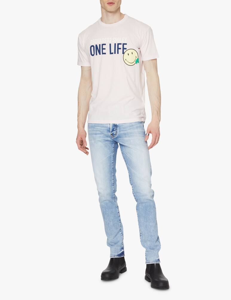 rinascente Dsquared2 Maglietta manica corta smiley cool - rosa