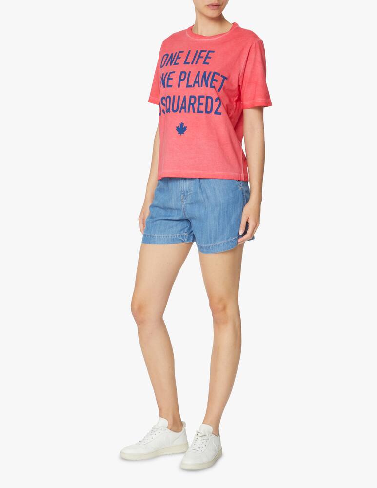 rinascente Dsquared2 Cotton onelife planet t-shirt - red