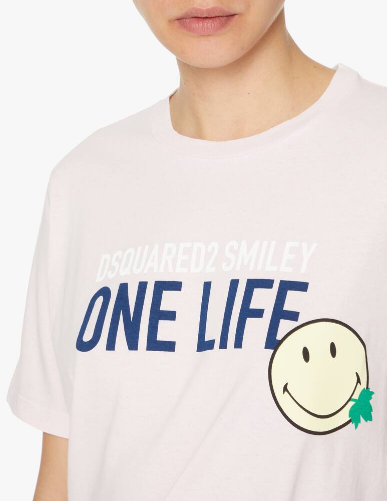 rinascente Dsquared2 Cotton onelife smile t-shirt - pink