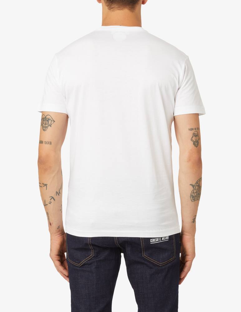 rinascente Dsquared2 Maglietta pizza twins cool  - Bianco