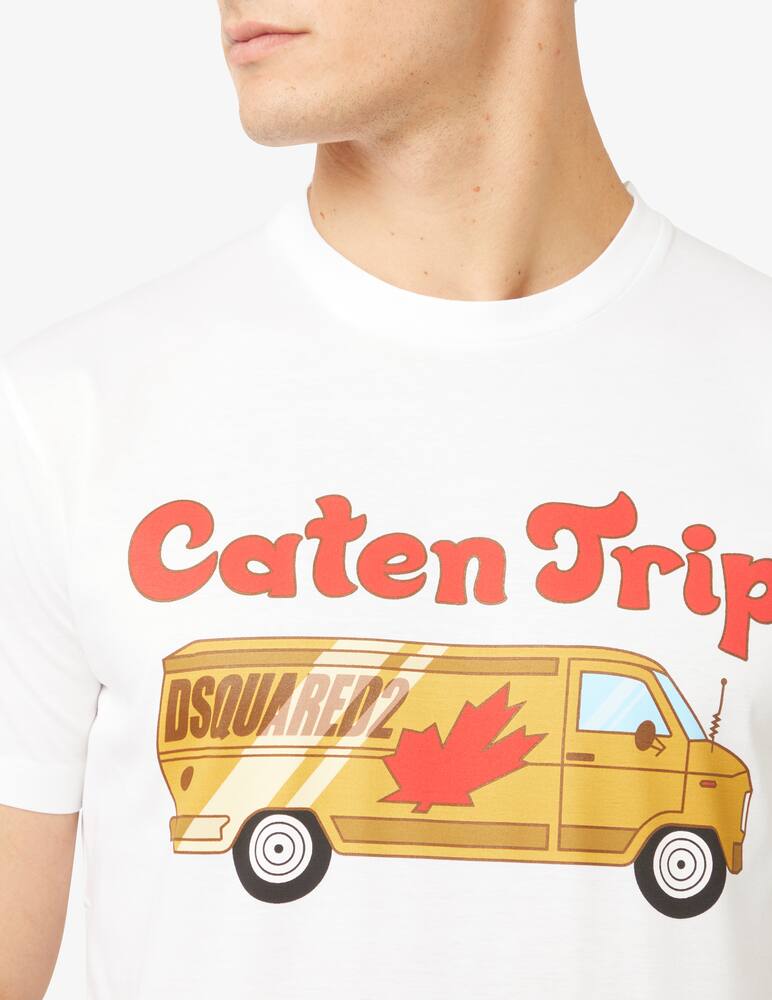 rinascente Dsquared2 Caten trip cool t-shirt - White