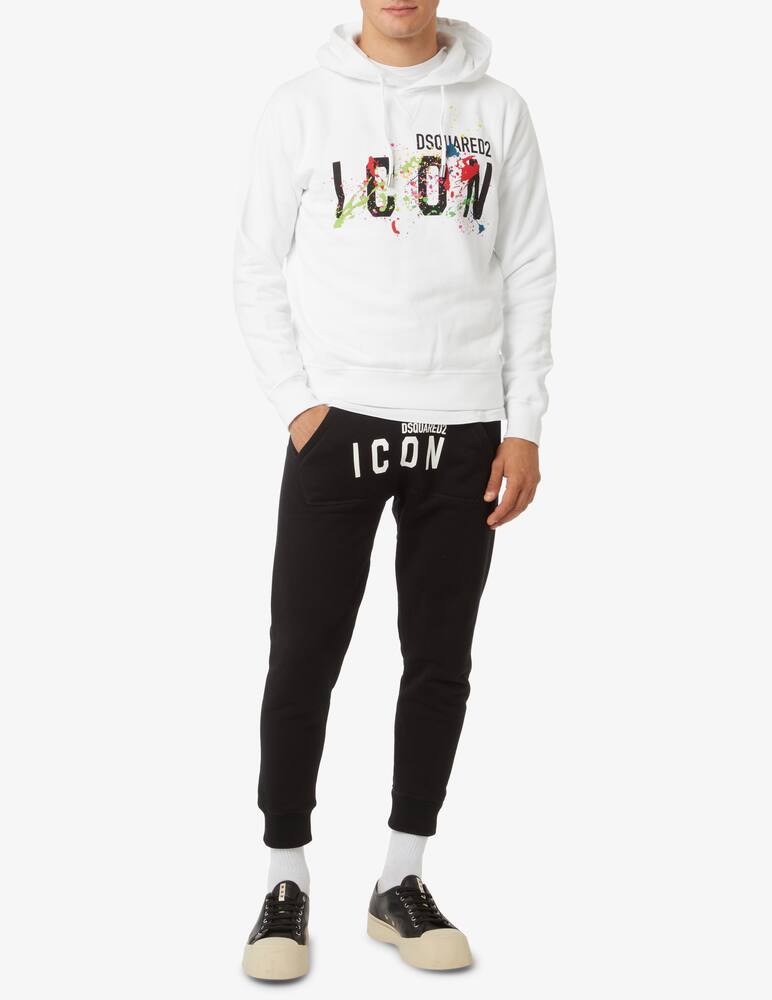 rinascente Dsquared2 Felpa con cappuccio icon splash - Bianco