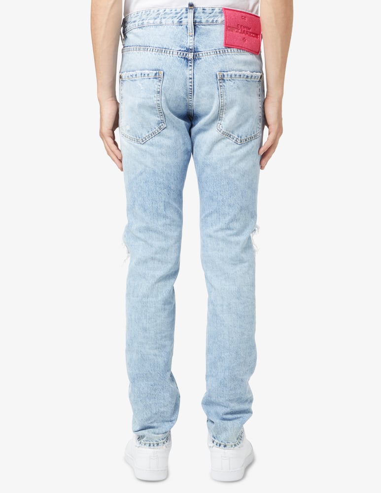 rinascente Dsquared2 Cool guy ripped denim - Light blue