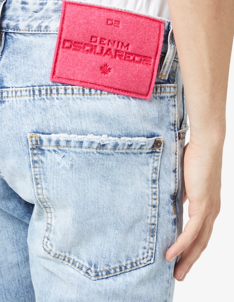 rinascente Dsquared2 Cool guy ripped denim - Light blue