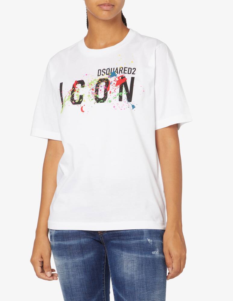Dsquared2 T-shirt in cotone - Bianco - immagine 1 Dsquared2 T-shirt in cotone - Bianco - immagine 1
