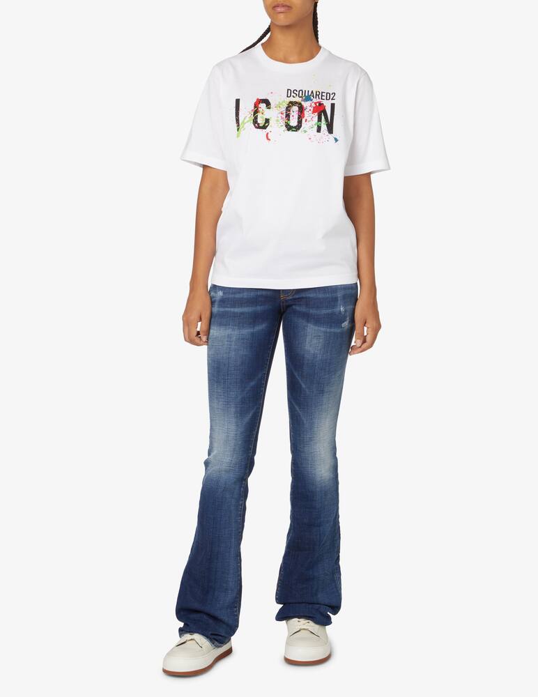 Dsquared2 T-shirt in cotone - Bianco - immagine 2 Dsquared2 T-shirt in cotone - Bianco - immagine 2