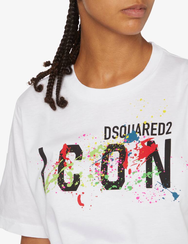 Dsquared2 T-shirt in cotone - Bianco - immagine 4 Dsquared2 T-shirt in cotone - Bianco - immagine 4