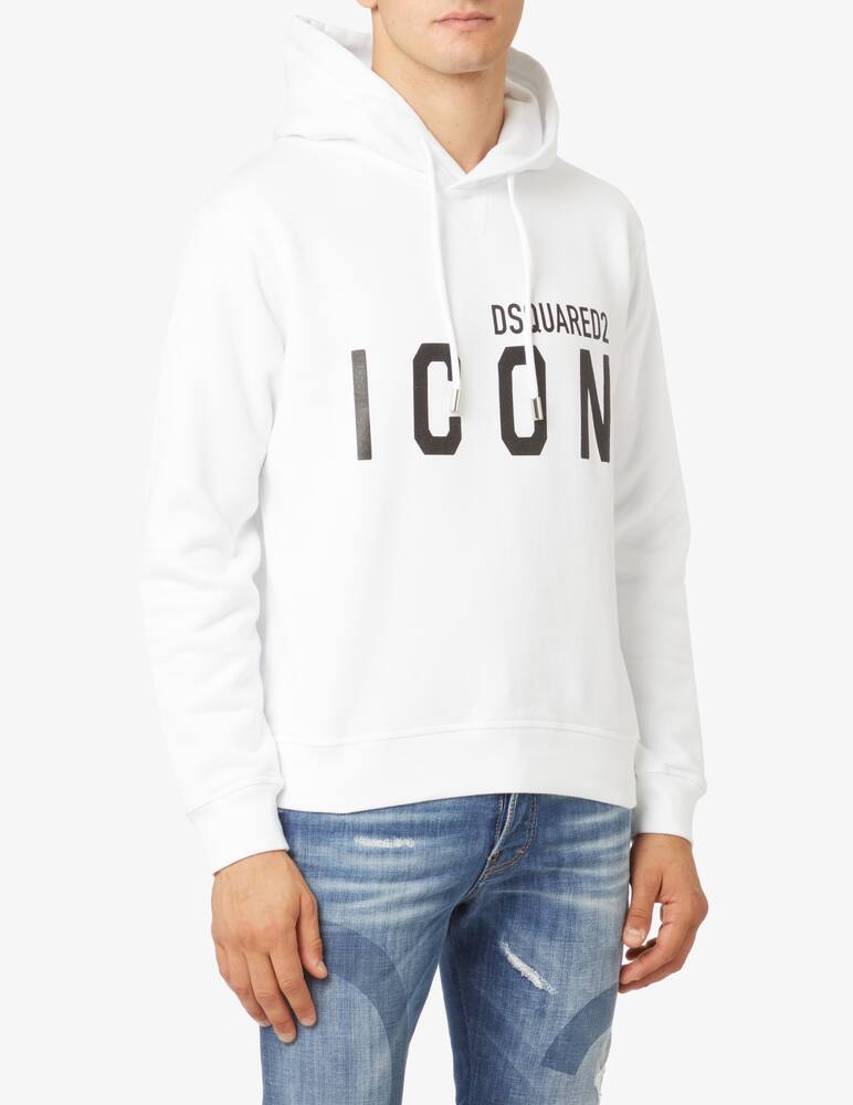 Dsquared2 Felpa con cappuccio icon - Bianco - immagine 1