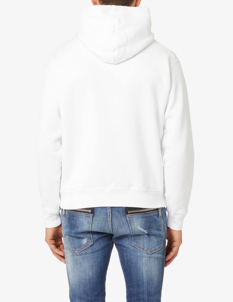 Dsquared2 Felpa con cappuccio icon - Bianco - immagine 3