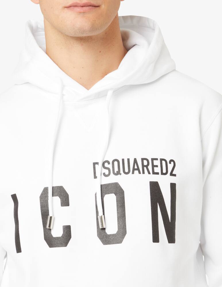 Dsquared2 Felpa con cappuccio icon - Bianco - immagine 4
