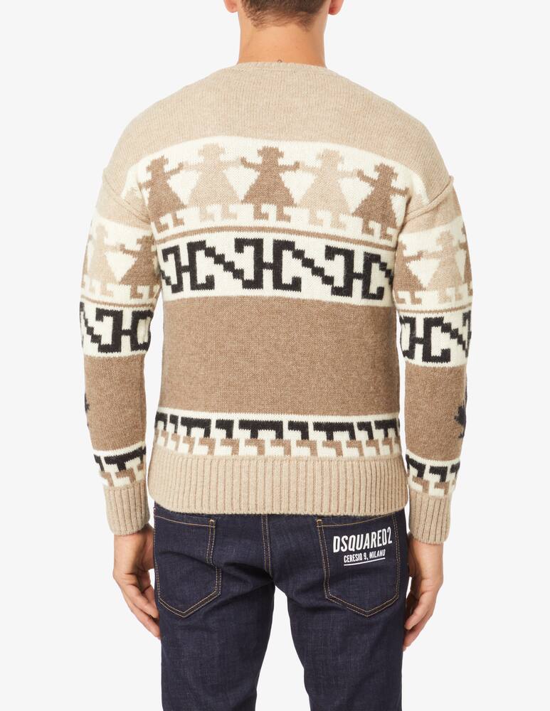 rinascente Dsquared2 Maglia girocollo llama  - Beige