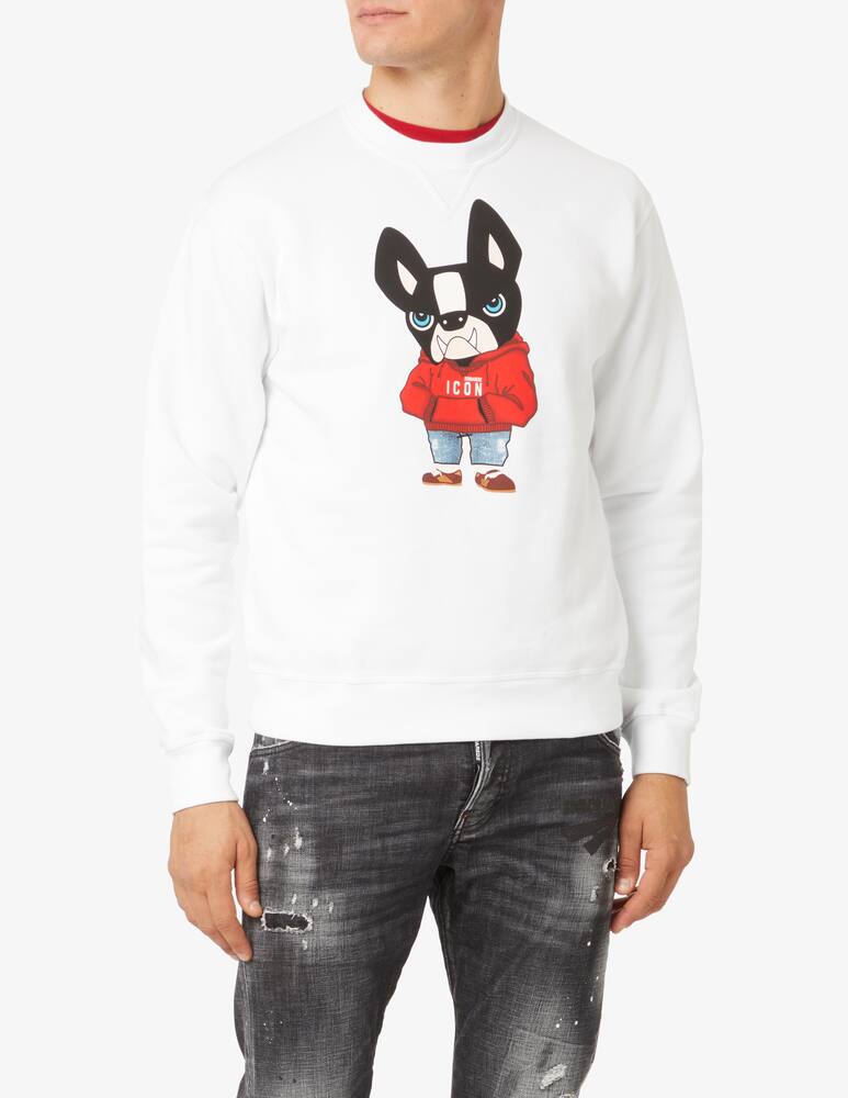 rinascente Dsquared2 Red ciro roundneck sweater - White