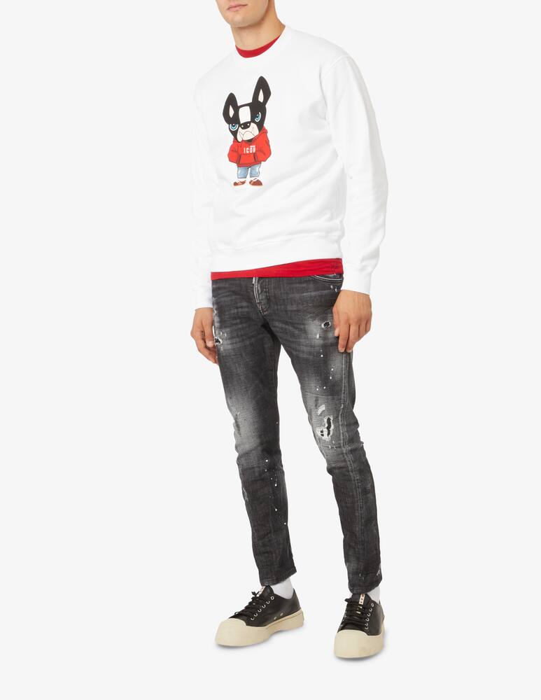 rinascente Dsquared2 Red ciro roundneck sweater - White