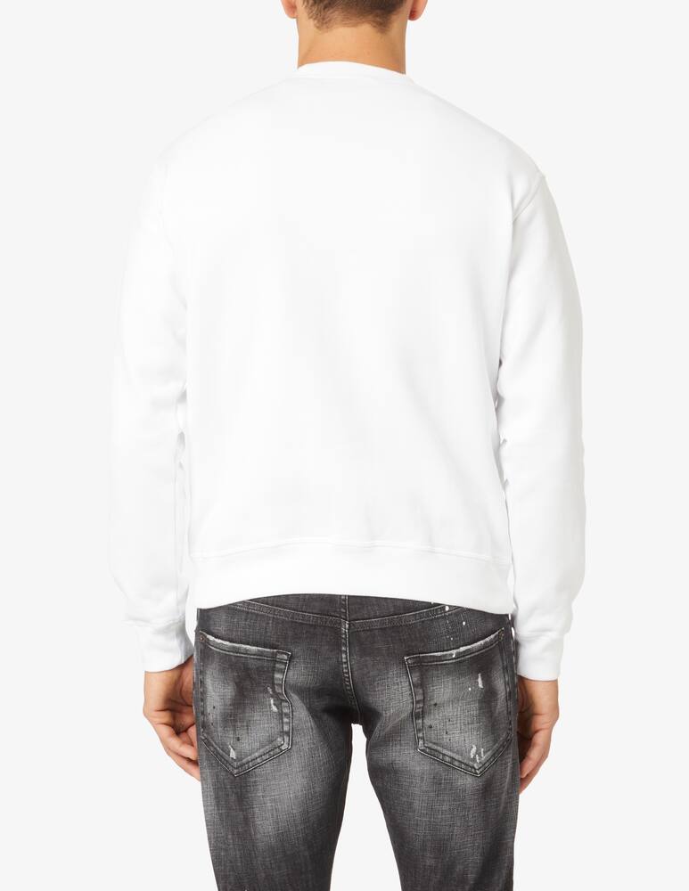 rinascente Dsquared2 Red ciro roundneck sweater - White