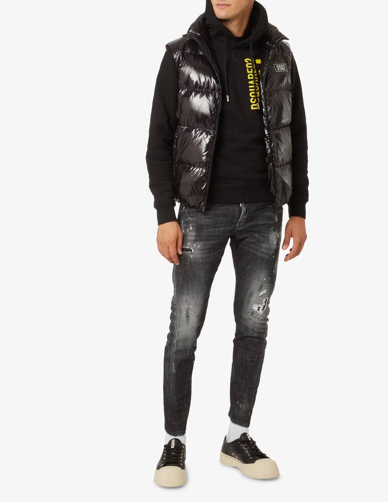 Dsquared2 Felpa con cappuccio v-icon - Nero - immagine 2 Dsquared2 Felpa con cappuccio v-icon - Nero - immagine 2