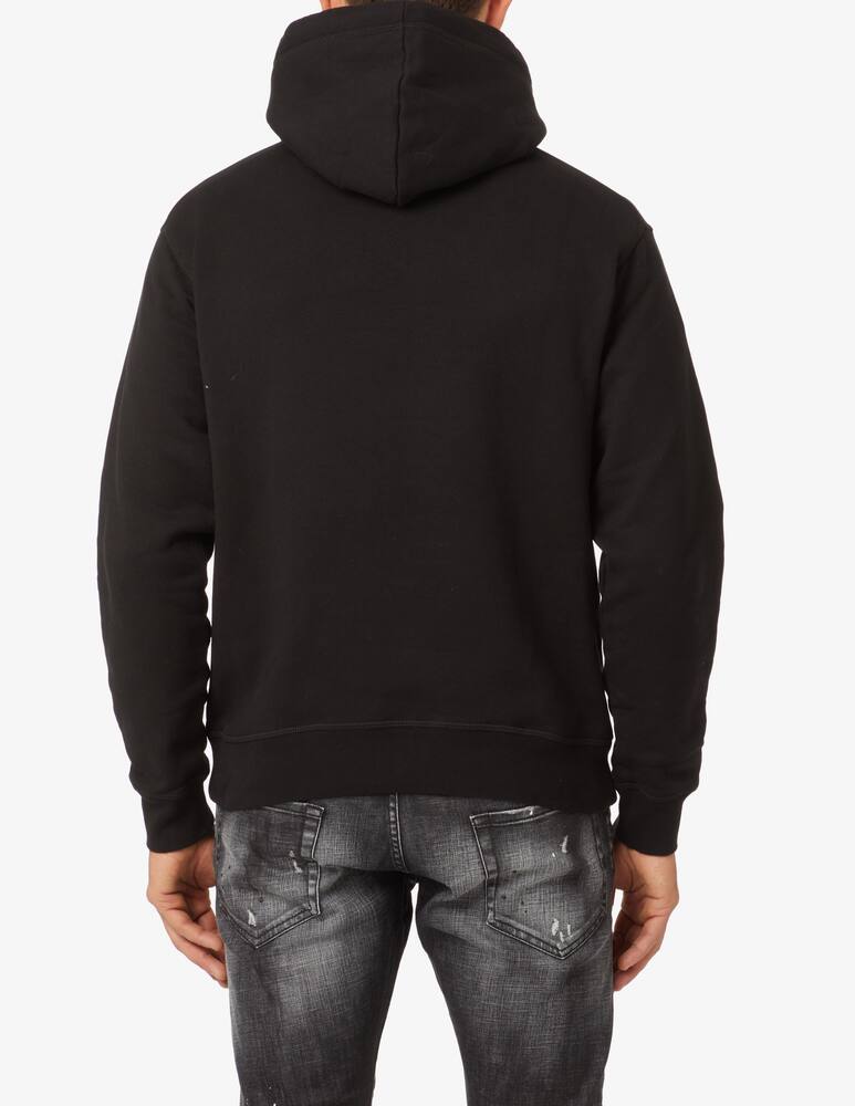 Dsquared2 Felpa con cappuccio v-icon - Nero - immagine 3 Dsquared2 Felpa con cappuccio v-icon - Nero - immagine 3