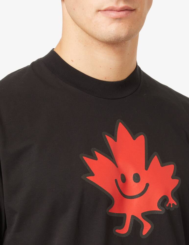 rinascente Dsquared2 Smiling maple t-shirt - Black