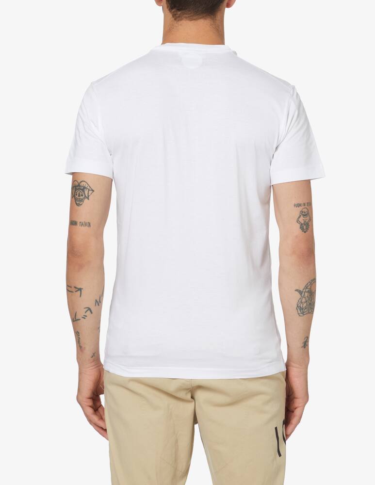 rinascente Dsquared2 Maglietta leaf buddy cool  - Bianco