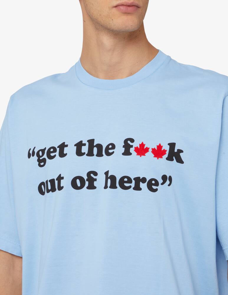 rinascente Dsquared2 Gtfo slouch t-shirt - Light blue