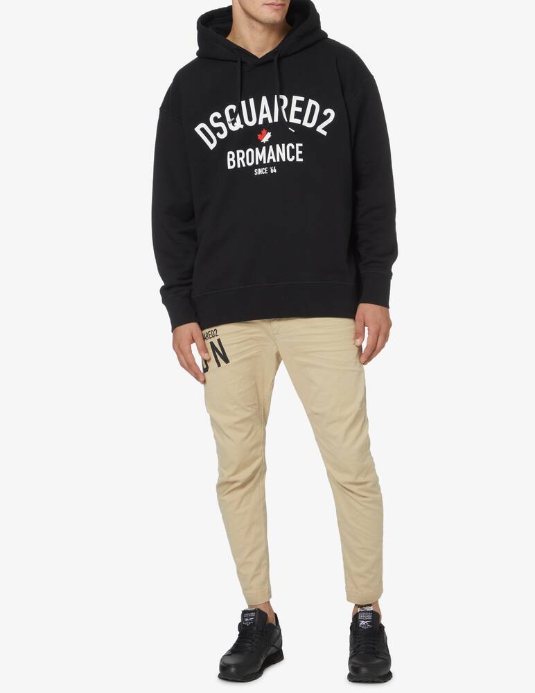 rinascente Dsquared2 Bromance slouch hoodie - Black