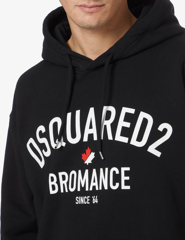 rinascente Dsquared2 Bromance slouch hoodie - Black